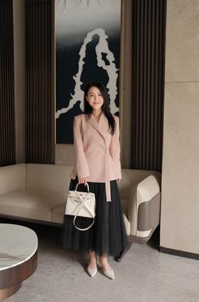 温柔如初|盐系设计感西服套装