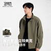 圣得西男装立领通勤夹克2025年秋季新款拼接美式复古休闲男士外套 商品缩略图2
