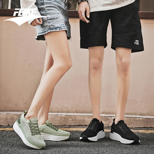 FEIKE菲克（线下专柜款）男女健步跑步跑鞋，四季可穿，柔软 MD 大底超舒适，织鞋面透气防臭 商品图0