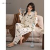 可人儿春秋季带bra泡泡绵女士长袖长裤睡衣可外出小众家居服套装 商品缩略图1