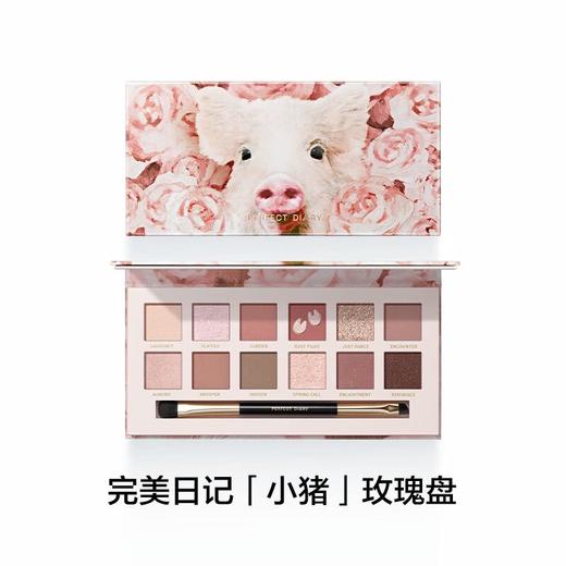 完美日记17号小猪玫瑰探险家十二色眼影 商品图0
