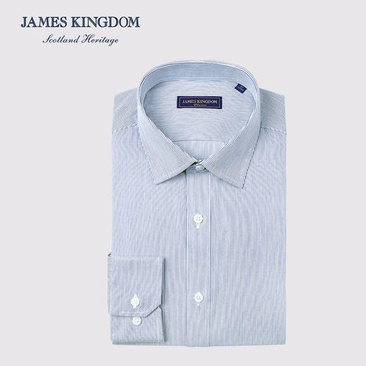 【棉混纺男士商务多款合集】占姆士男士25初秋白蓝抗皱系列长袖衬衫  多款多色 商品图10