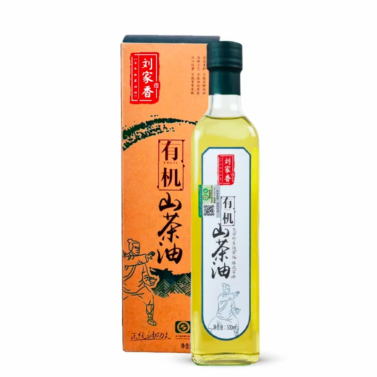 丨有机丨 刘家香山茶油 500ml每瓶