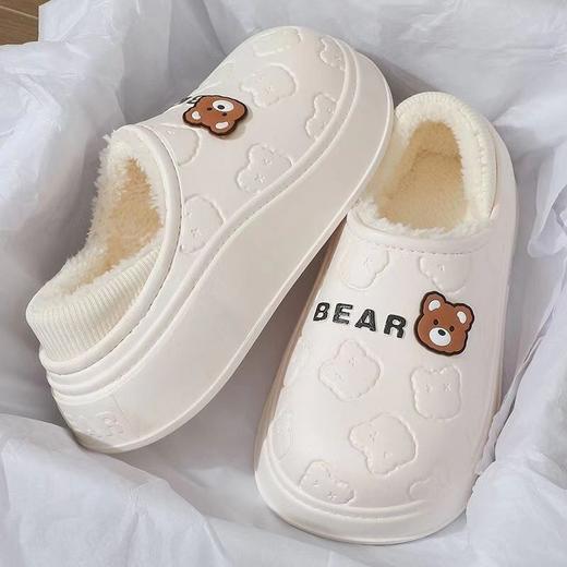 【毛绒绒❗️新款踩屎感棉拖鞋】超暖超舒服，触感细腻，长效温暖呵护！女士冬季室内家居外穿包跟防水毛毛加绒棉鞋 商品图3