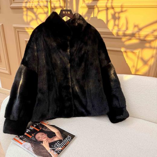 S·Y·C【夜裘】水貂皮草气质显瘦时尚皮草宝嘉美短款外套 商品图1