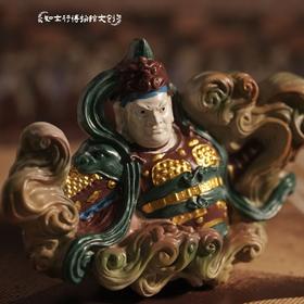 山西平遥双林寺韦驮彩塑文创冰箱贴立体磁吸文创礼品纪念品摆件