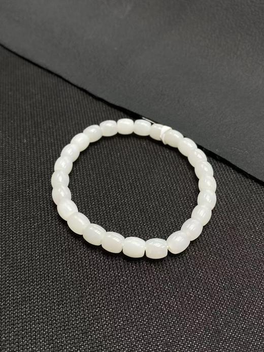 【于田产和田玉95料羊脂白直切手串】规格6mm，出证书，发货1~5天，48小时鉴赏期 商品图1