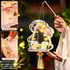 【中秋节灯笼挂饰】新款幼儿园 儿童手提透明古风宫灯兔子花灯手工diy  商品缩略图12