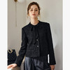 OLrain欧芮儿法式黑色显瘦飘带小香风2025秋季新款时尚百搭短外套 商品缩略图0