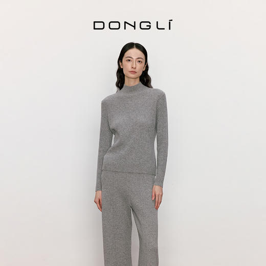 东黎 • 山羊绒女士秋冬百搭时尚半高领套衫 4298 商品图3
