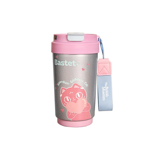 大英博物馆巴斯特系列爱心喵咪咖啡显温保温杯 商品图4