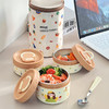 易铂芝士圆饭盒三件套(送芝士勺和保温袋)芝士控狂喜🧀颜值直接封神​ 商品缩略图0