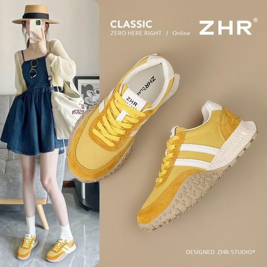 ZHR则则网面德训鞋女鞋多巴胺阿甘鞋2025新款休闲轻便休闲鞋 商品图0