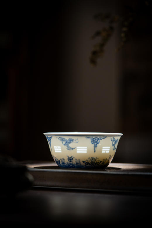 会员专享  仙鹤八卦杯 仅供【国贸店/御窑厂店】自提 商品图0