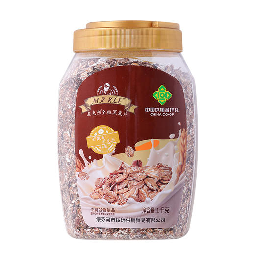 老克烈全粒黑麦片1kg/罐 商品图0