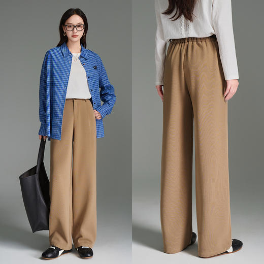 OLrain欧芮儿2025新款女秋季休闲宽松直筒西裤显瘦显高气质长裤子 商品图2