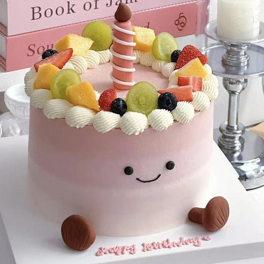 蜡烛人水果蛋糕 商品图0