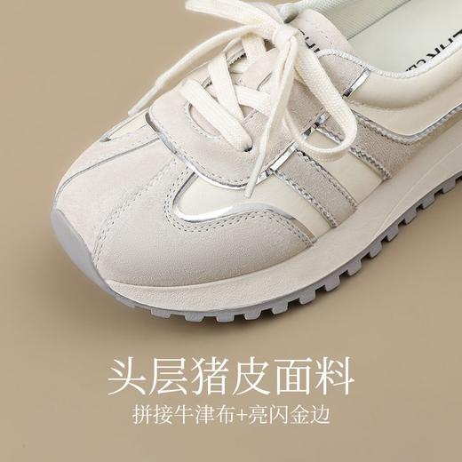 ZHR则则透气柔软阿甘鞋2025夏季新款女鞋休闲耐磨百搭德训鞋 商品图6