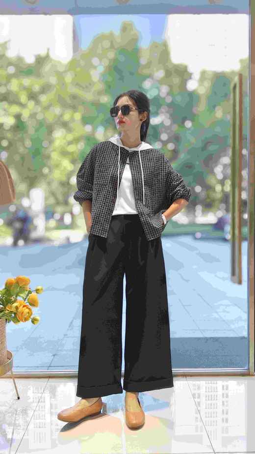 548176时尚经典格纹小衫外套 商品图8