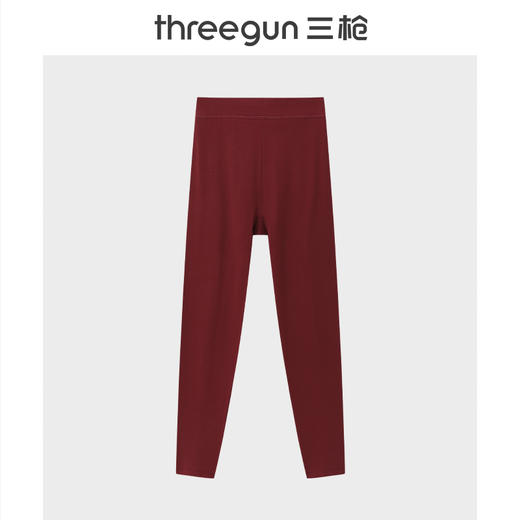Threegun三枪 舒柔轻薄弹力棉女士打底裤-T60052B01 商品图2