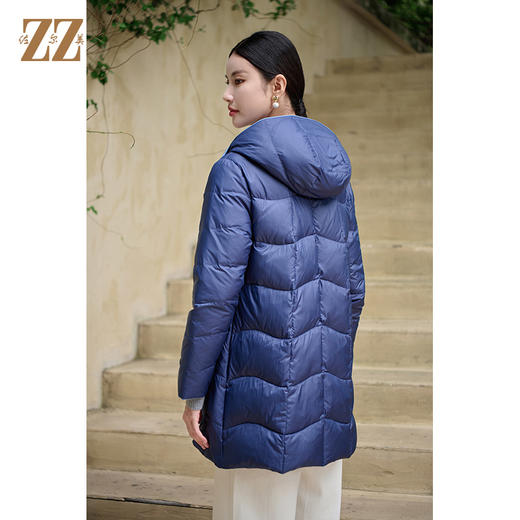 佐尔美冬季新款 双面穿气质百搭羽绒服女新年礼M44YY14 商品图4