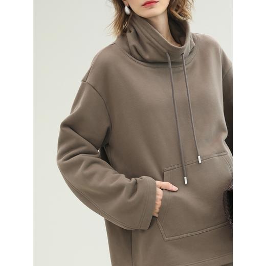 COCOBELLA时尚休闲高领卫衣女秋冬新款舒适保暖外套SE3017 商品图1