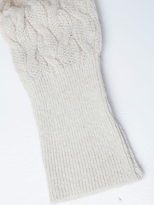 秋季复古麻花毛衣女 宽松慵懒风圆领套头针织衫 温柔风软糯上衣 商品图3