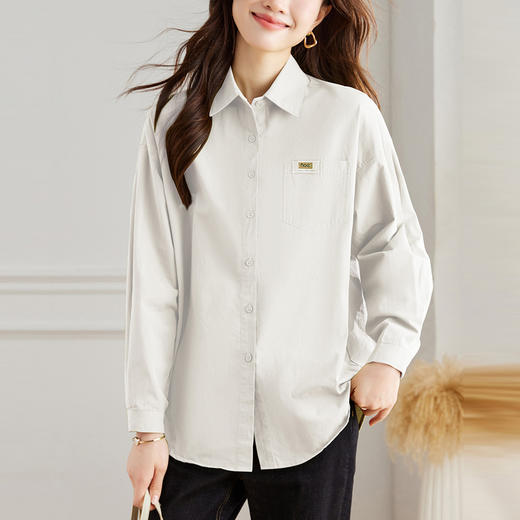 馥迦经典百搭纯棉口袋衬衫 商品图8