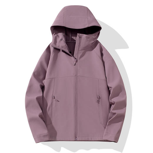 LUCKY DEER/幸运鹿情侣款芙蓉格保暖防风软壳衣外套 商品图3