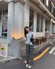 金蘑菇菇【 伯克利格子裤】洋气格子裤宽松休闲拖地裤女 商品缩略图4