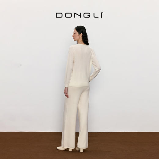 东黎 • 山羊绒女士秋冬圆领多色开衫 17A126 商品图5