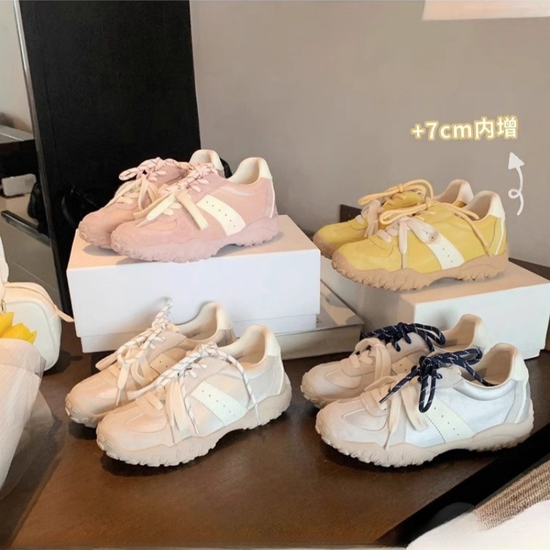 给大家安排上啦💌【7cm内增高~圆头系带运动老爹鞋】又舒服又时髦，快来选颜色 日常穿出门回头upup❗❗