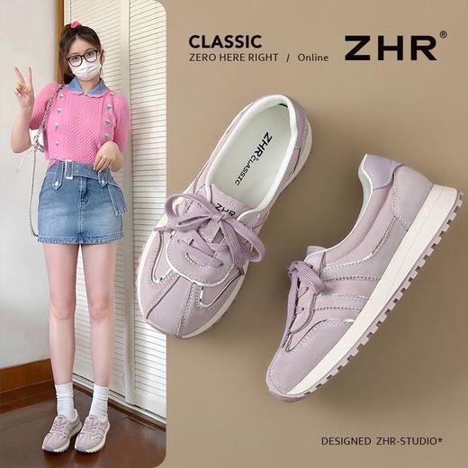ZHR则则透气柔软阿甘鞋2025夏季新款女鞋休闲耐磨百搭德训鞋 商品图2