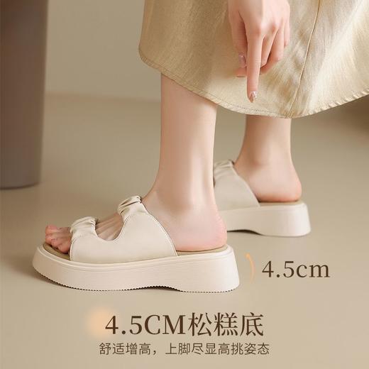 ZHR则则厚底拖鞋女外穿时尚外出凉鞋女小众设计感凉拖鞋女配裙子 商品图2