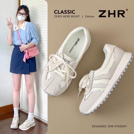 ZHR则则透气柔软阿甘鞋2025夏季新款女鞋休闲耐磨百搭德训鞋 商品图1