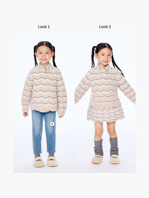 jnby   25年秋款  长袖套头毛衫  1P8312010 商品图8