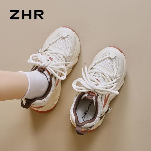 【男女同款】ZHR厚底增高老爹鞋女运动休闲鞋情侣百搭鞋减震耐磨 商品图7