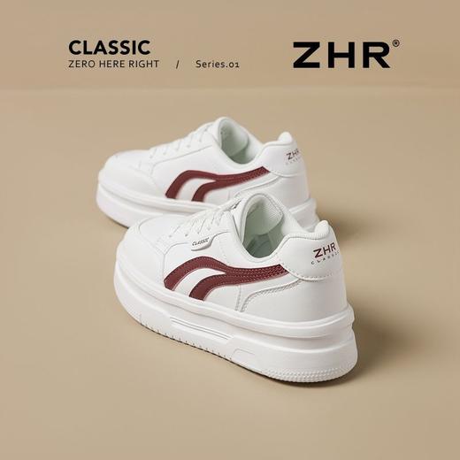 ZHR厚底拼色小白鞋女鞋2025秋季新款增高轻便小个子运动休闲板鞋 商品图0