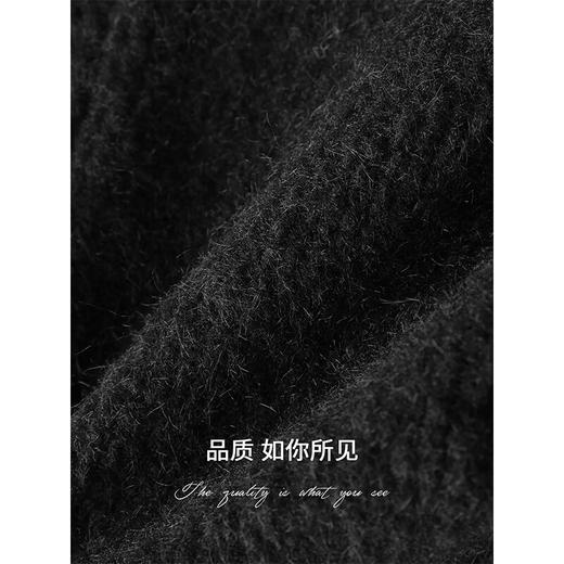 COCOBELLA通勤仿羊驼长绒大衣女宽松休闲斗篷毛呢外套WL3218 商品图4