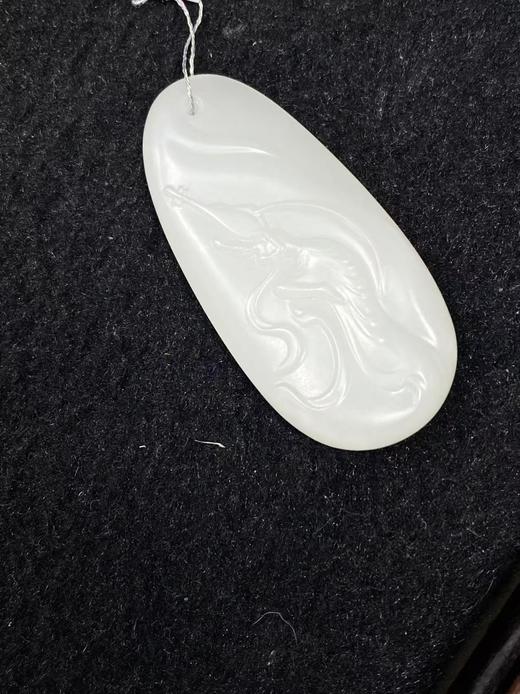 【于田产和田羊脂白飞天挂件】编号D17468,49*24，16.9克，出证书，发货1~5天，48小时鉴赏期 商品图3