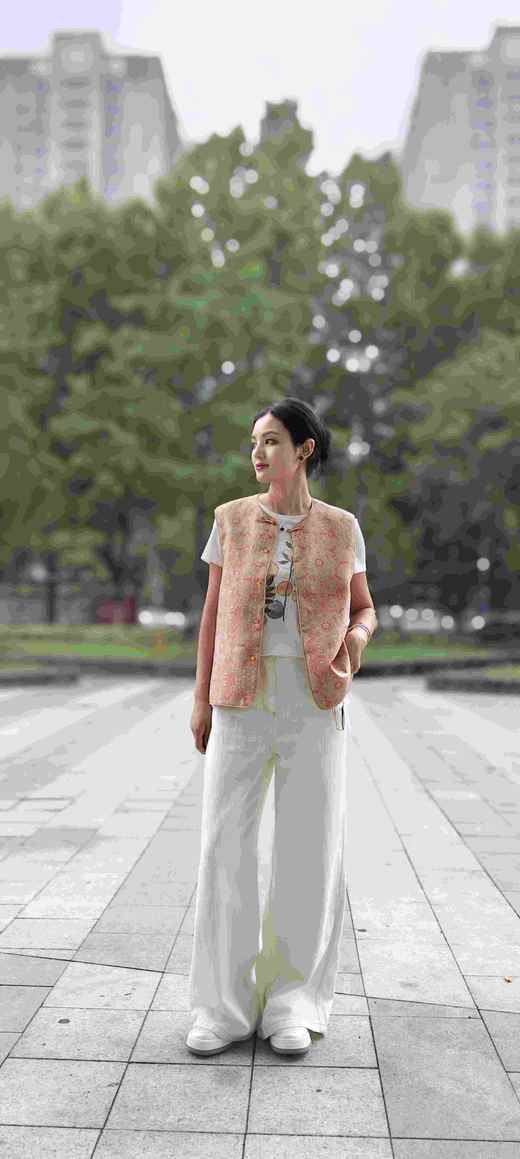 586180新款棉土布阔腿牛仔裤 商品图1