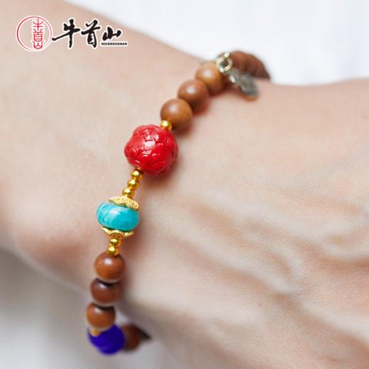 牛首山文创礼品兰亭·老山檀香单圈手串送闺蜜朋友手饰节日礼物 商品图0