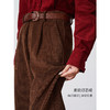 OLrain欧芮儿2025新款女秋季通勤柔软灯芯绒面料小脚裤宽松九分裤 商品缩略图3