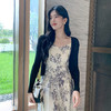 奢姿大码女装2025秋装新款胖妹妹时尚休闲镂空纯色V领针织衫开衫9853353225B 商品缩略图1