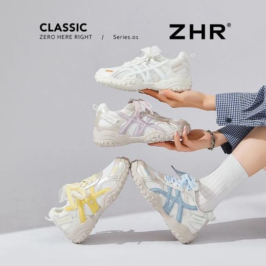 ZHR内增高户外阿甘鞋女鞋2025春秋新款休闲轻便百搭运动鞋多巴胺 商品图5