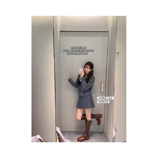 金蘑菇菇  美拉德 miu系衬衫套组 / 时髦少女秋冬短外套 商品图10