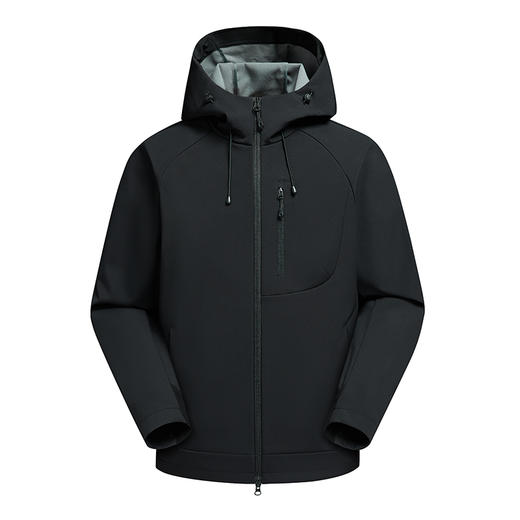 LUCKY DEER/幸运鹿山系户外防风防水保暖YKK拉链时尚连帽软壳外套 商品图4