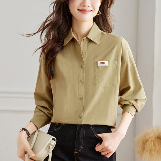 馥迦经典百搭纯棉口袋衬衫 商品图13