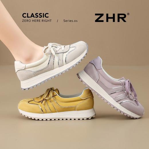 ZHR则则透气柔软阿甘鞋2025夏季新款女鞋休闲耐磨百搭德训鞋 商品图9