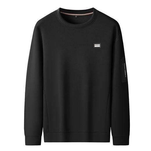 【DK】大依优型大码百搭圆领卫衣秋季新款男士加肥加大码圆领长袖T恤男卫衣弹力 商品图5